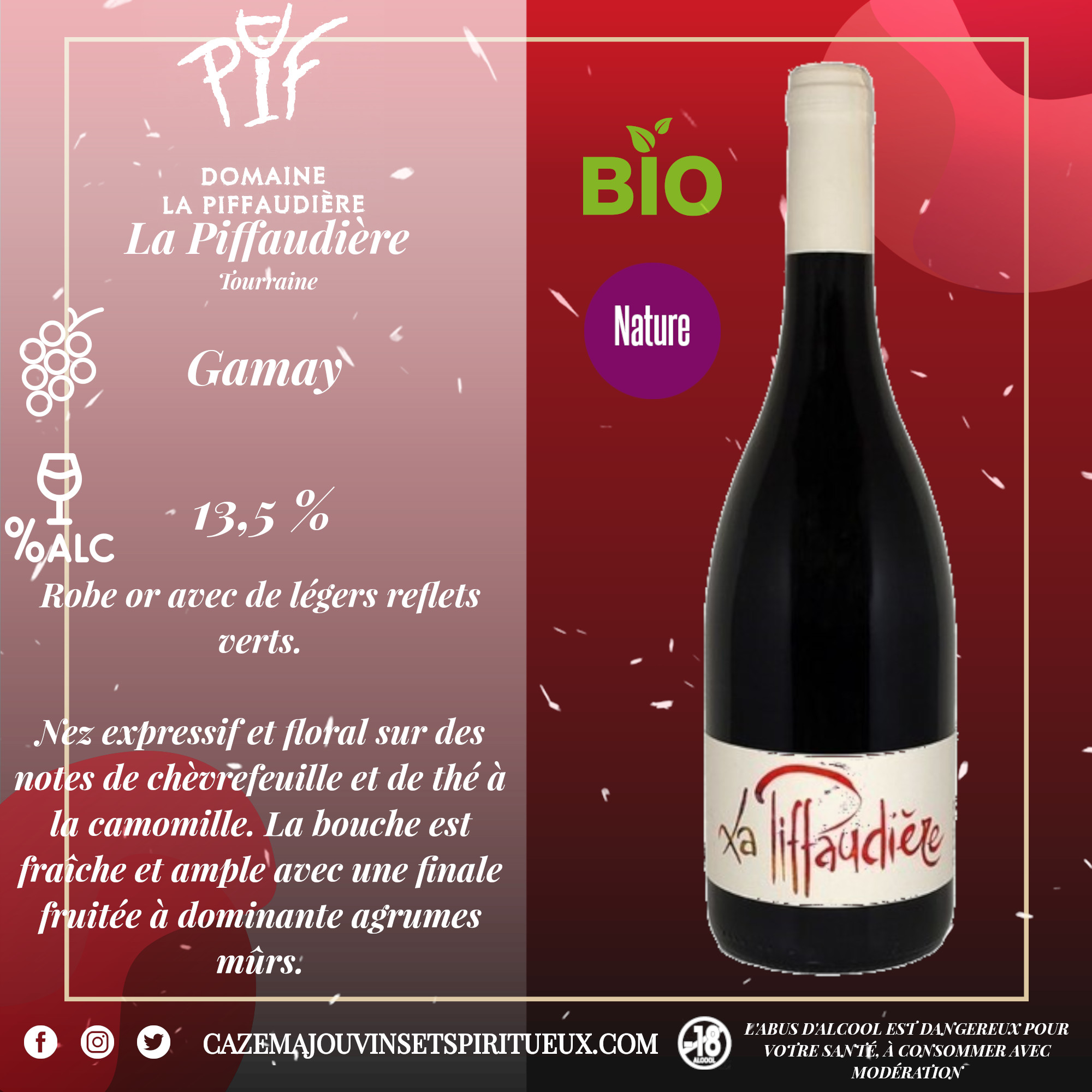 La Piffaudière • Cazemajou Vins And Spiritueux 