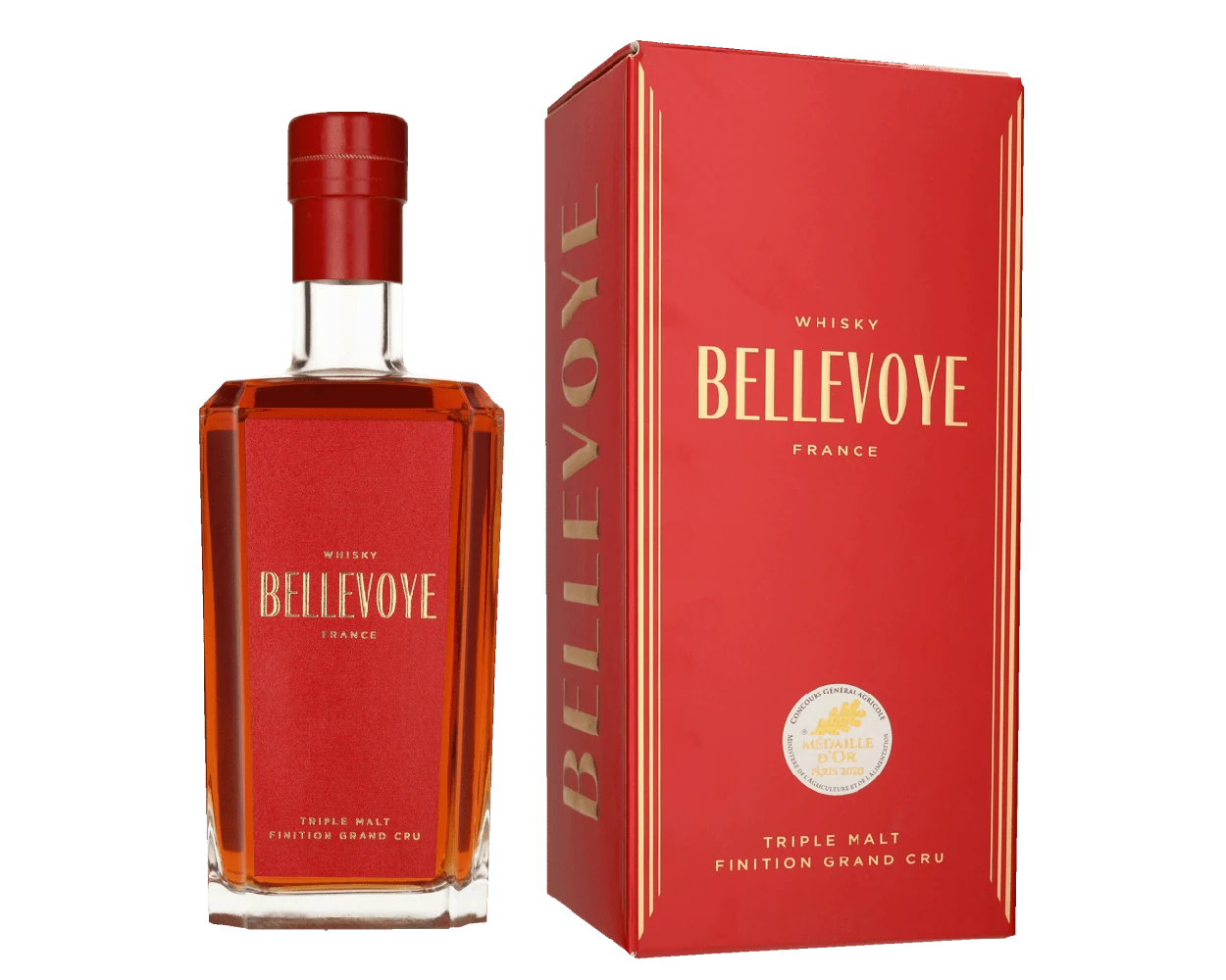 Bellevoye Rouge Triple Malt Grand Whisky Francais 43° 70Cl